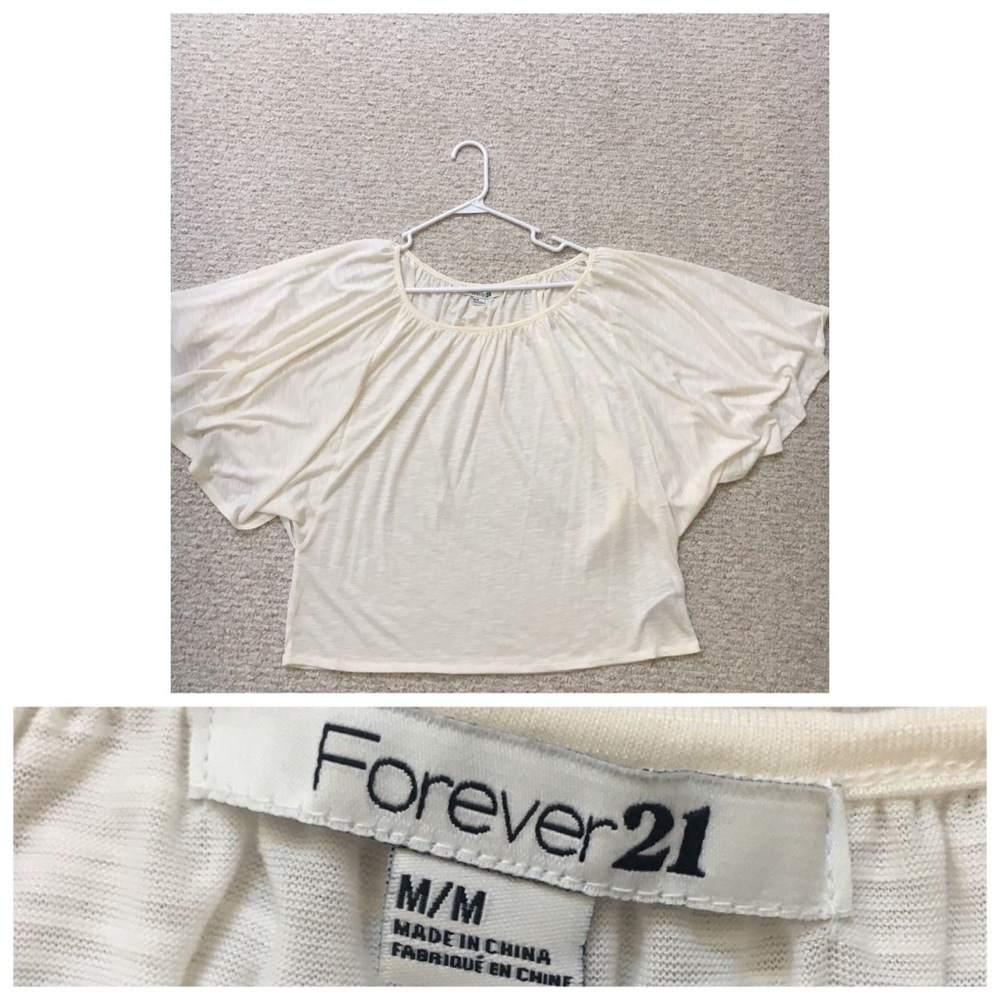 Loose fitted white dress shirt
